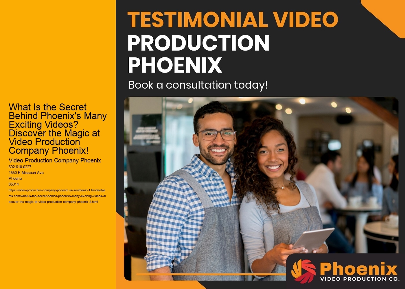 What Is the Secret Behind Phoenix's Many Exciting Videos? Discover the Magic at Video Production Company Phoenix!